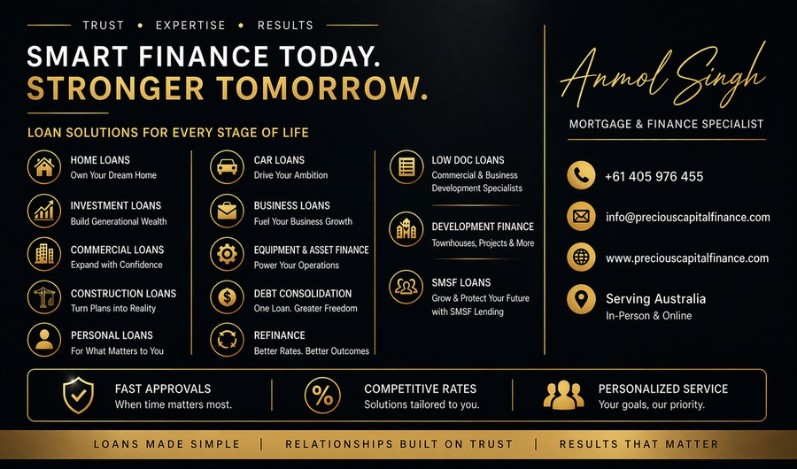 Precious Capital Finance services brochure preview
